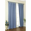 Commonwealth Home Fashions Thermalogic Insulated Solid Color Tab Top Curtain Pairs 72 in., Blue 70292-153-601-72